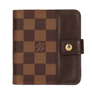 Louis Vuitton Damier Compact Zip Bi fold Wallet Canvas